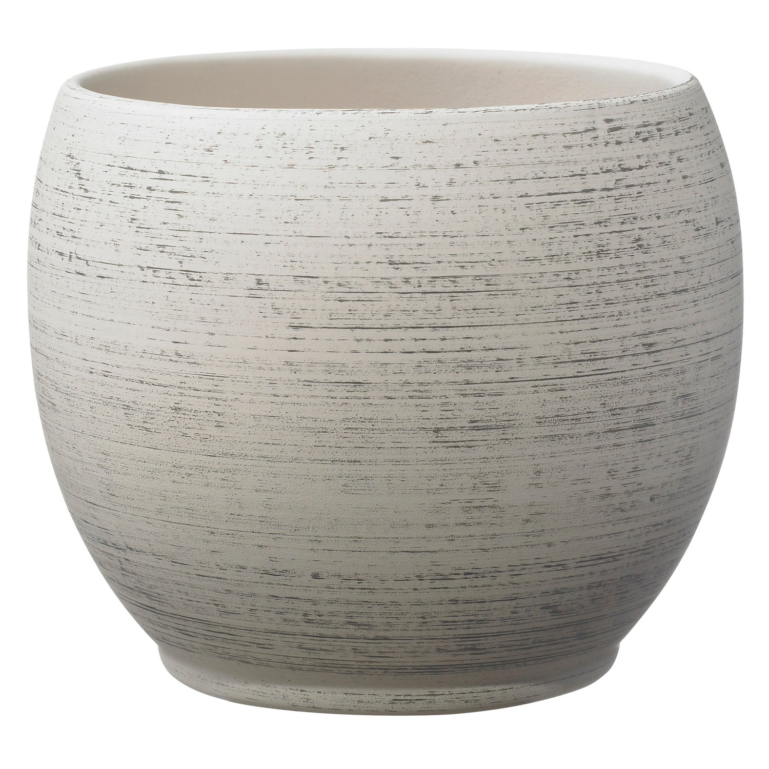 Alberta Fashion Ceramic Pot - 5.9" Wood Optics Gray