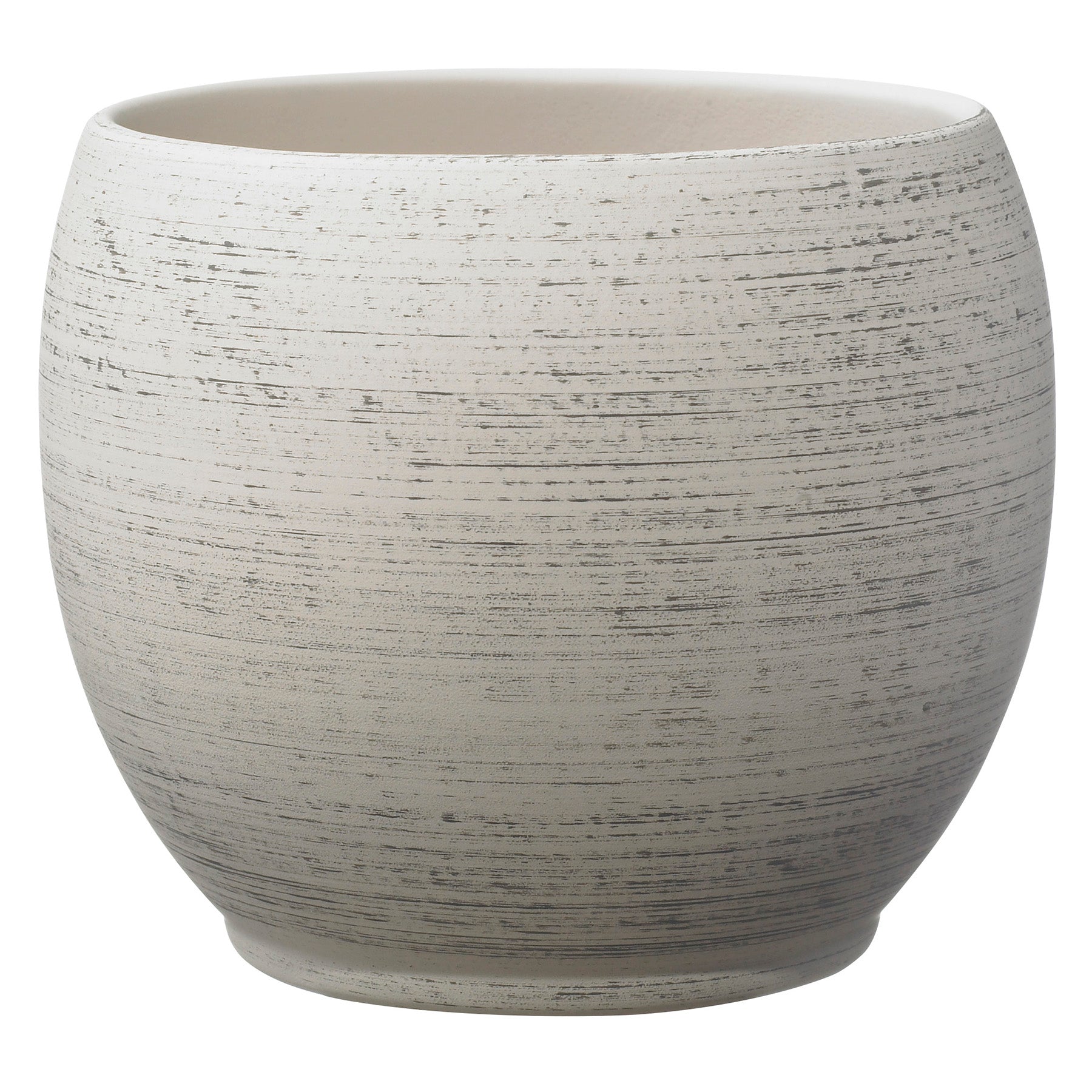 Alberta Fashion Ceramic Pot - 5.9" Wood Optics Gray