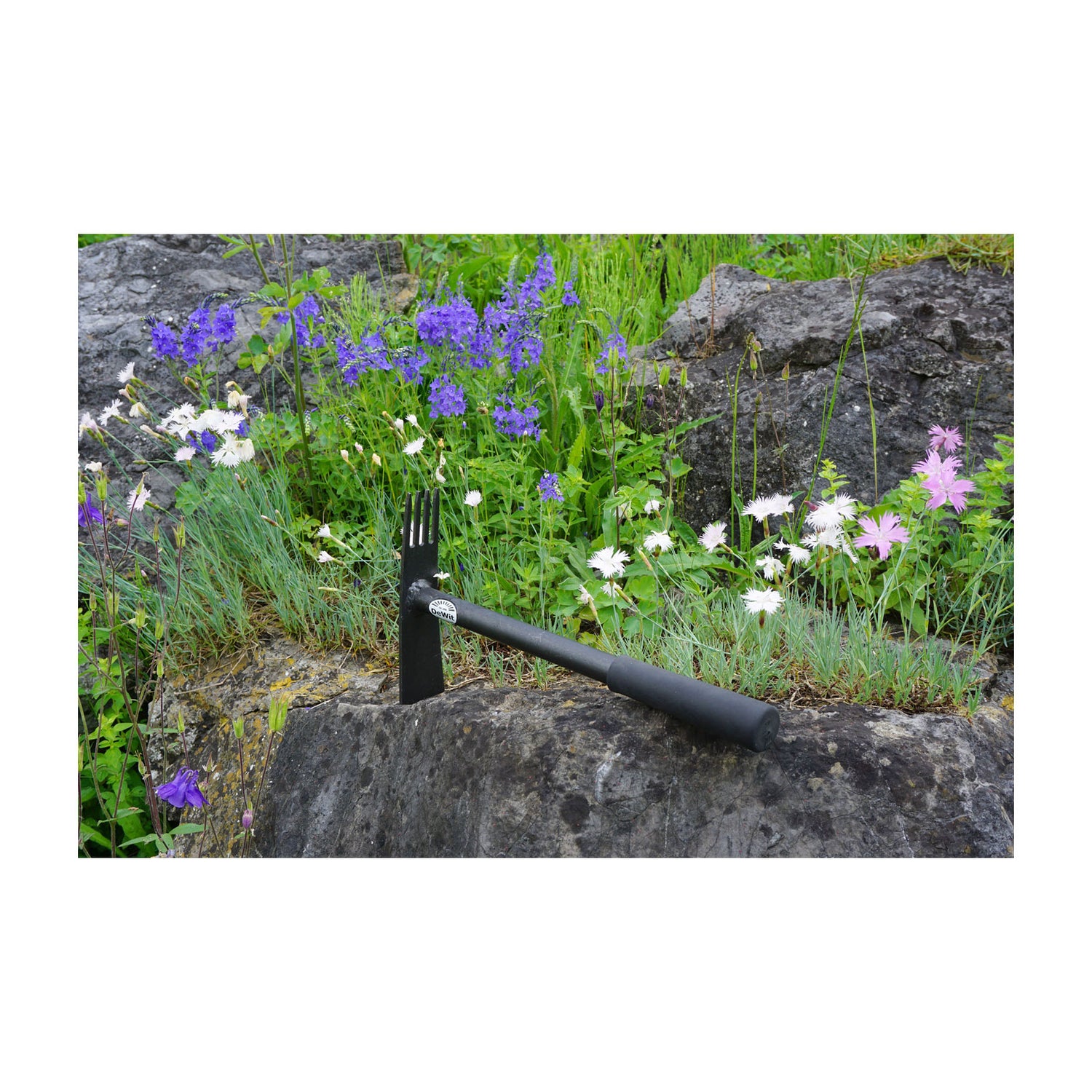 DeWit Combo Hoe - 4 Tine Cultivator &amp; Straight Edge