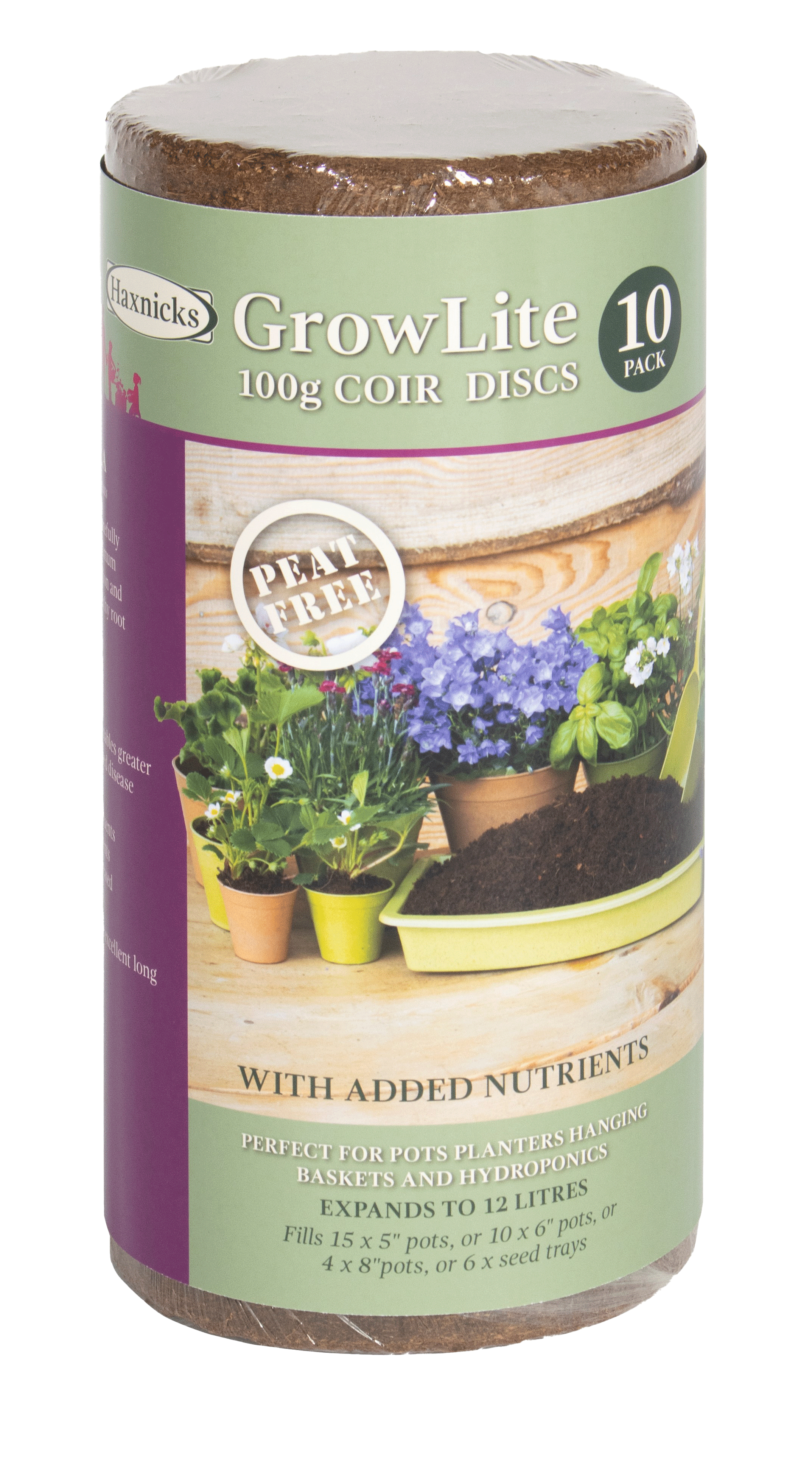 Coir 100g Disc (10 pack) - Growlite Premium