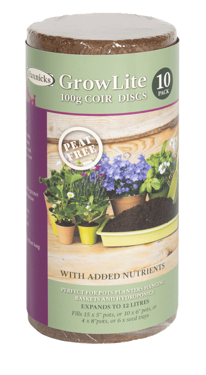 Coir 100g Disc (10 pack) - Growlite Premium