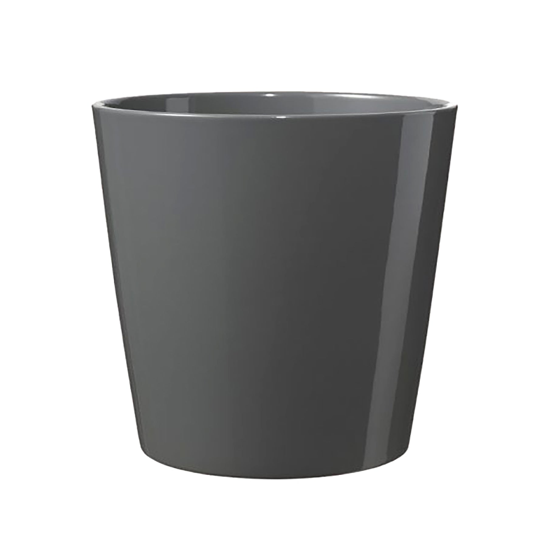 Dallas Style Ceramic Pot - 5.5" Anthracite