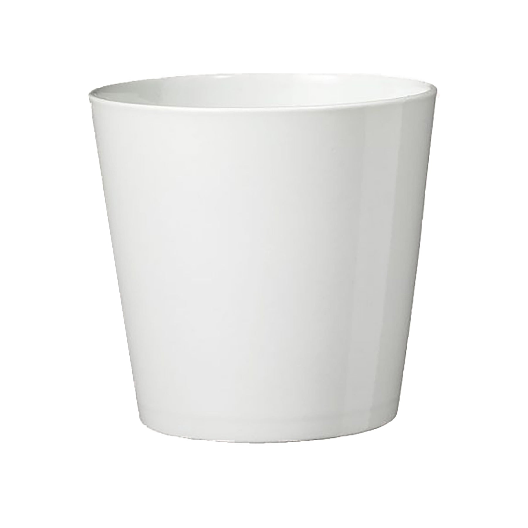 Dallas Style Ceramic Pot - 5.5" White