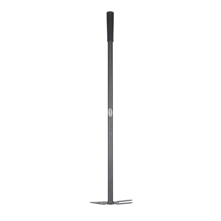 DeWit Combo Hoe - 2 Tine Cultivator &amp; Diamond Shaped Edge with Long Handle