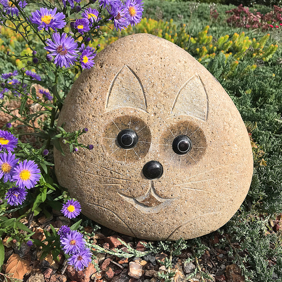 Boulder Cat - 12" H