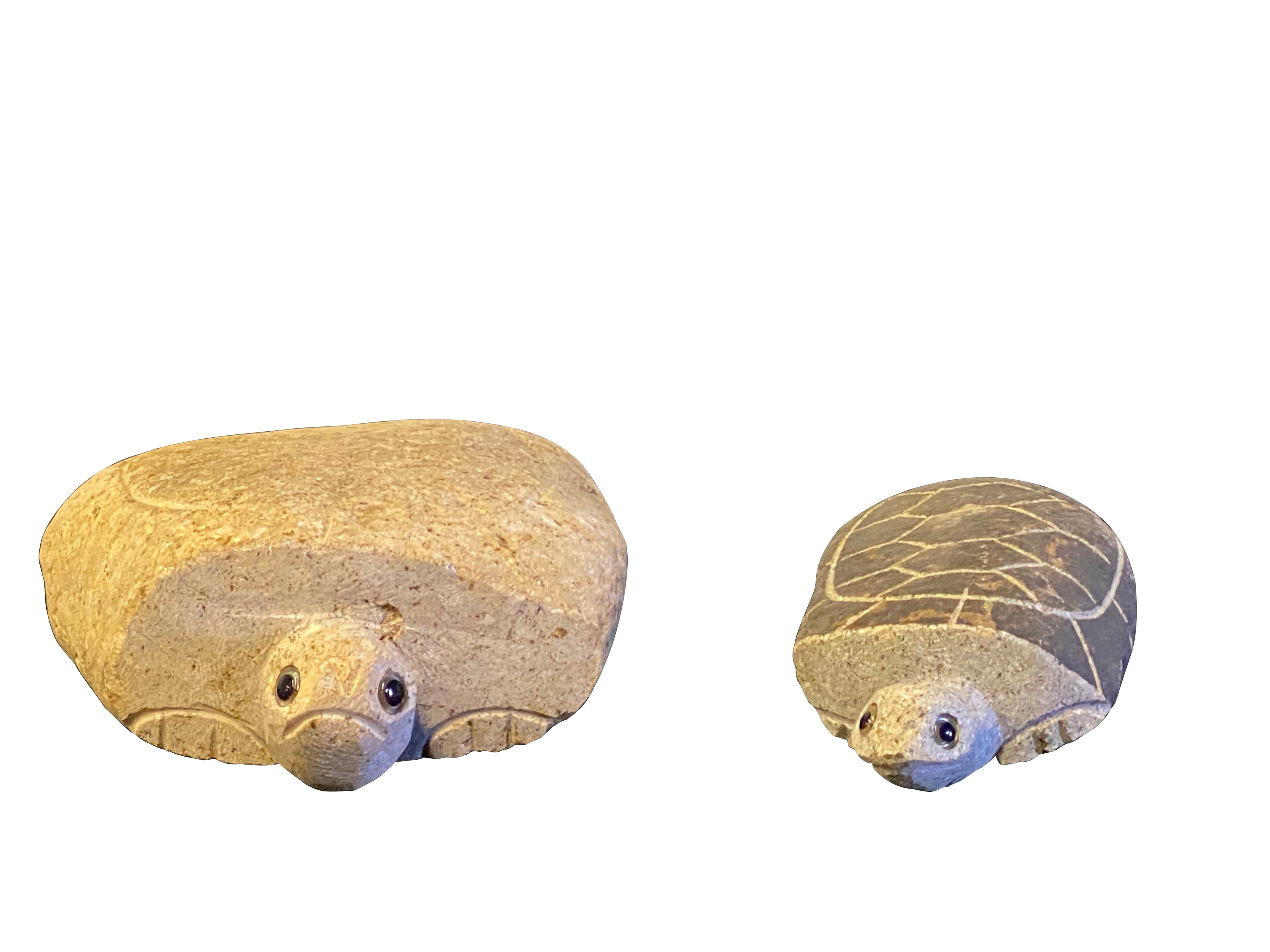 Family of Boulder Turtles - 2 Pcs 10"H, 14"H