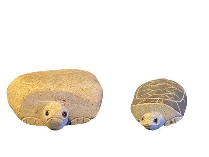 Family of Boulder Turtles - 2 Pcs 10"H, 14"H