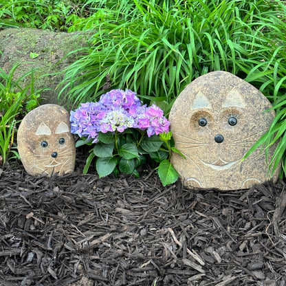 Family of Boulder Cats - 2 Pcs 8"H, 12"H