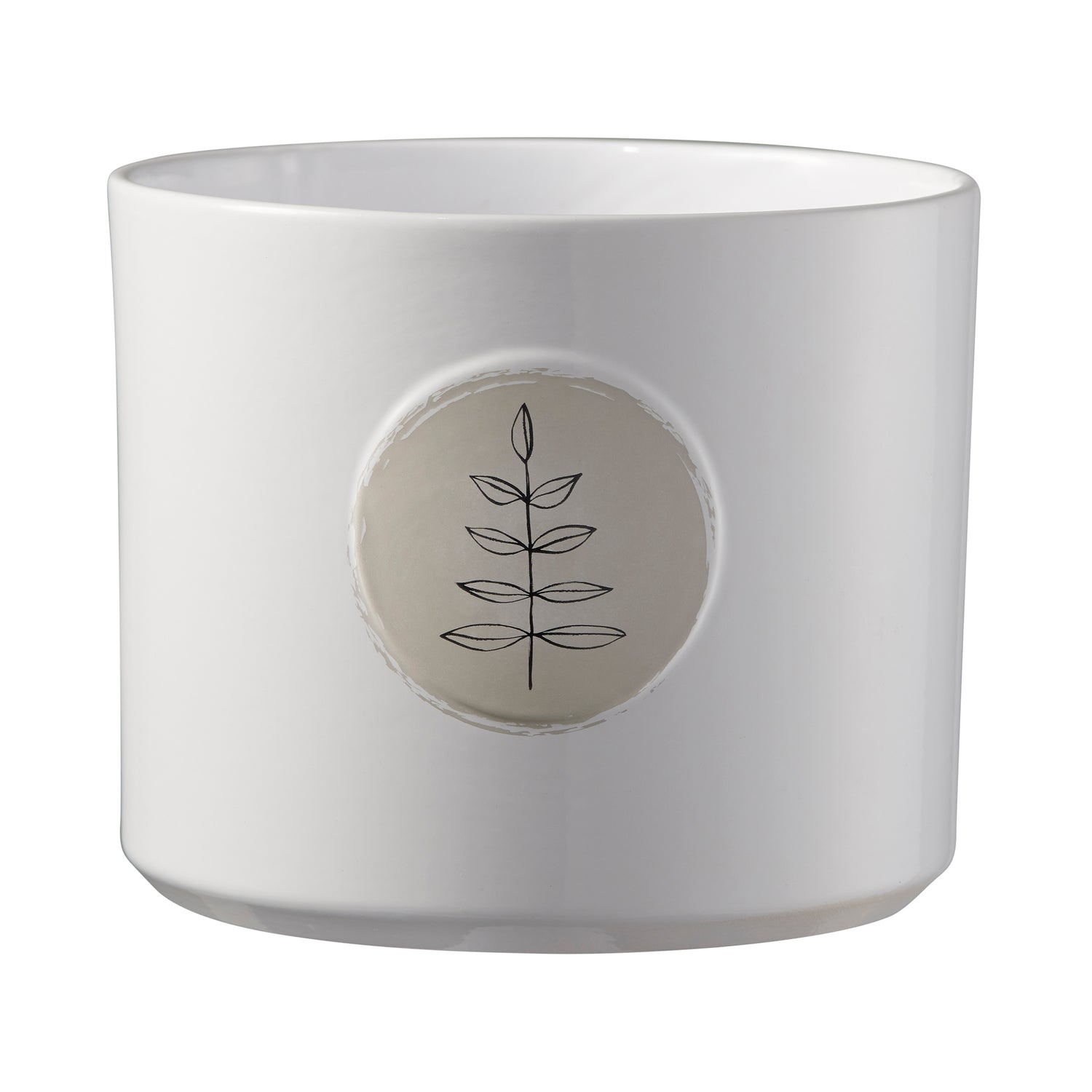 Botanic Friends Ceramic Pot - 5.1"  Leaves