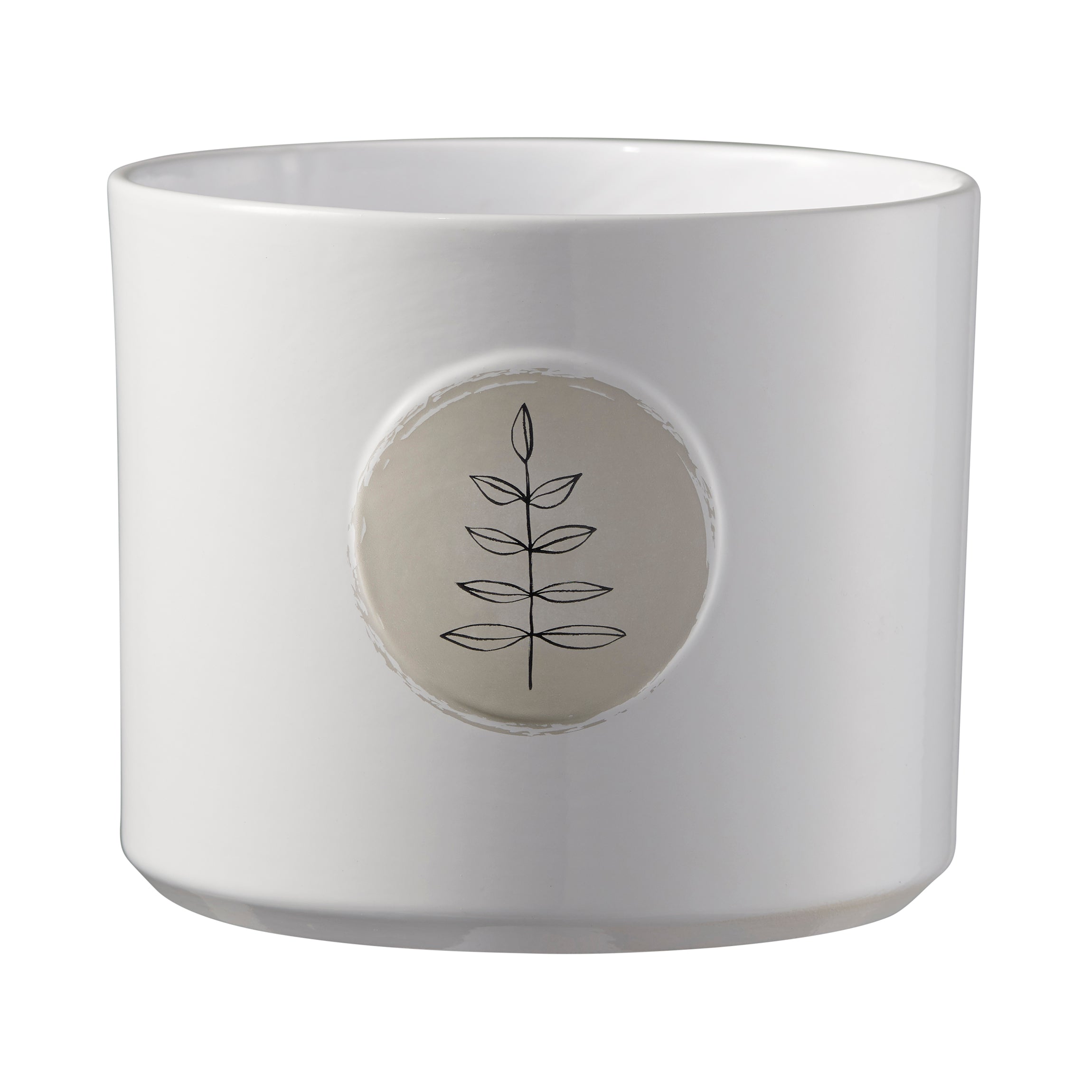 Botanic Friends Ceramic Pot - 5.1"  Leaves