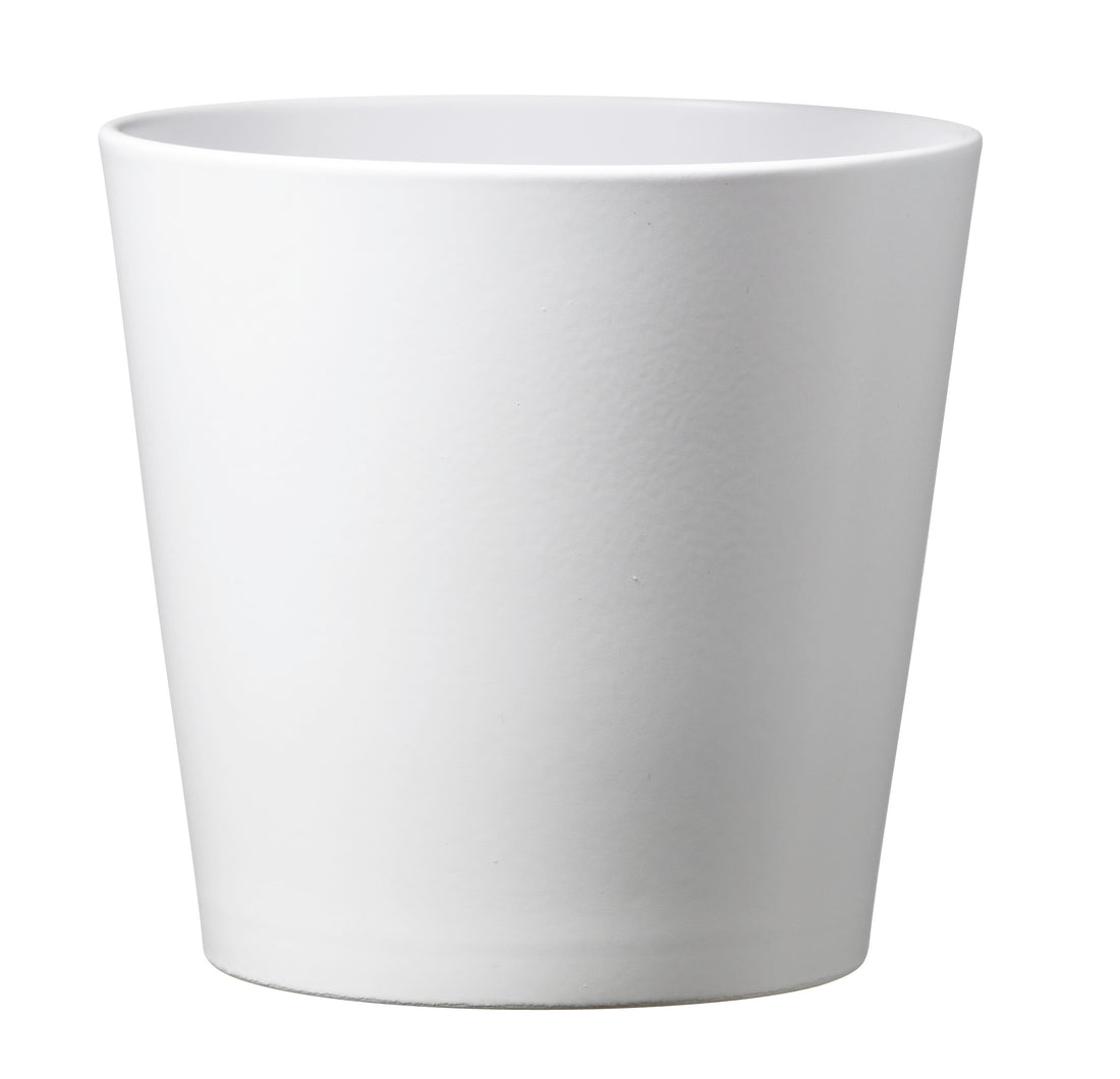 Dallas Esprit Ceramic Pot - 11" Matte White