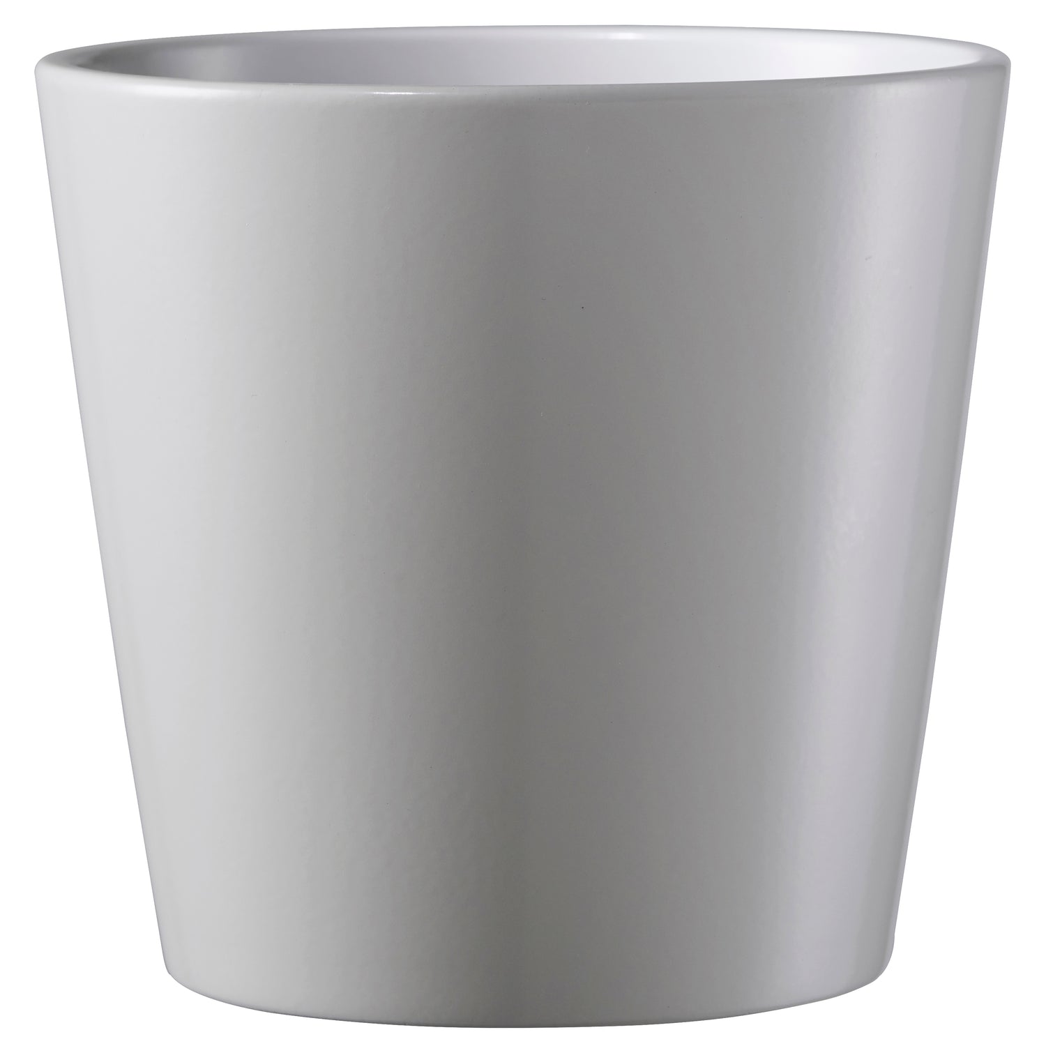 Dallas Esprit Ceramic Pot - 11" Soft Gray Matte