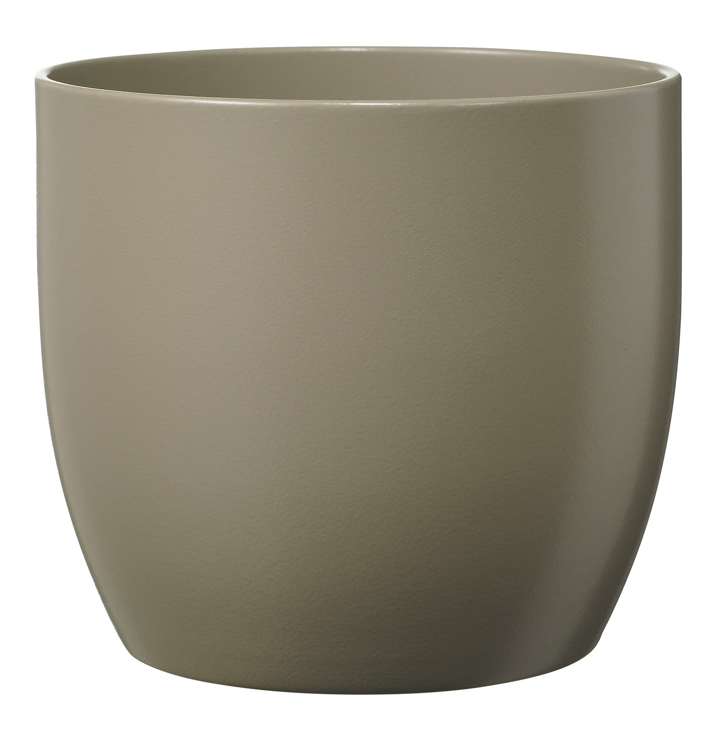 Basel Fashion Ceramic Pot - 6.3" Matte Light Gray