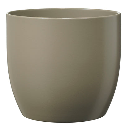 Basel Fashion Ceramic Pot - 6.3" Matte Light Gray