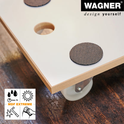 Wagner Moving Dolly - White Wood 23" x 12"